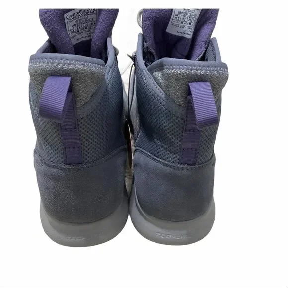 Columbia Nikiski Boots 503 Winter Snow Insulated Waterproof Purple Gray 10.5 - Picture 8 of 10